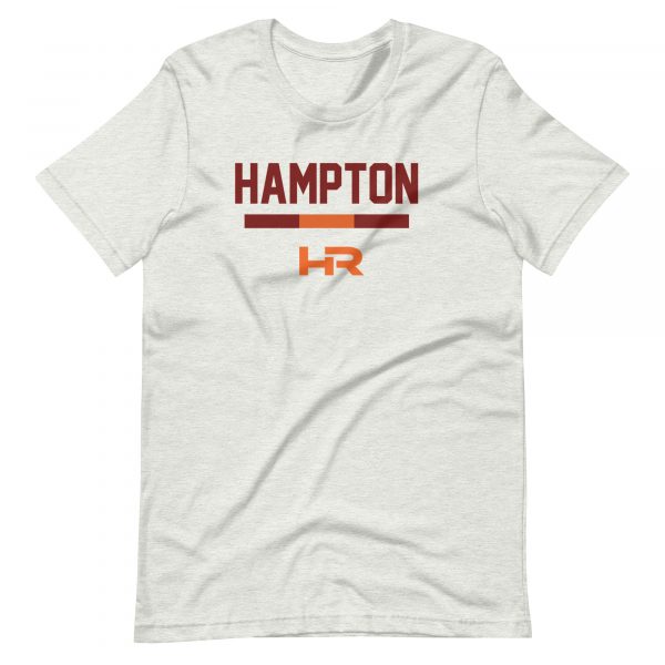 HAMPTON ROADS GREY AND WHITE BAR Unisex t-shirt - Image 2